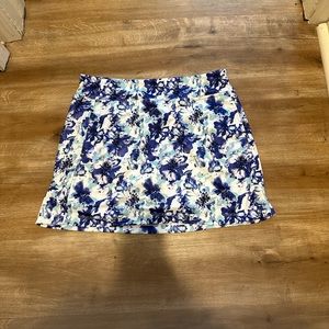 Flower Pattern Golf Skirt